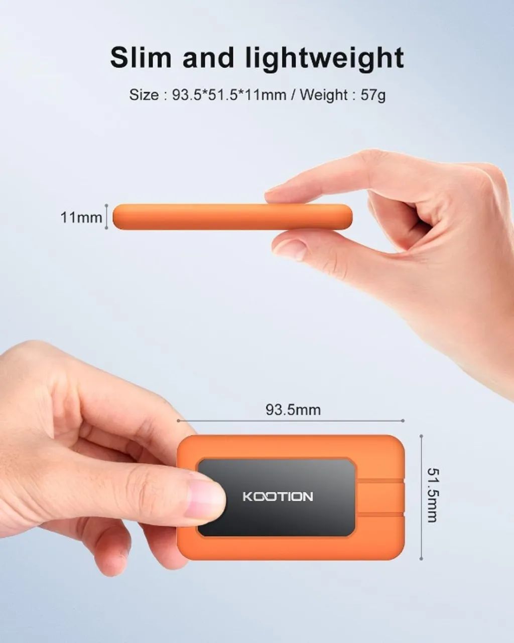 SSD Externo 1Tb Usb 3.0 e Tipo-C leitura 2200Mbps - Foto 3