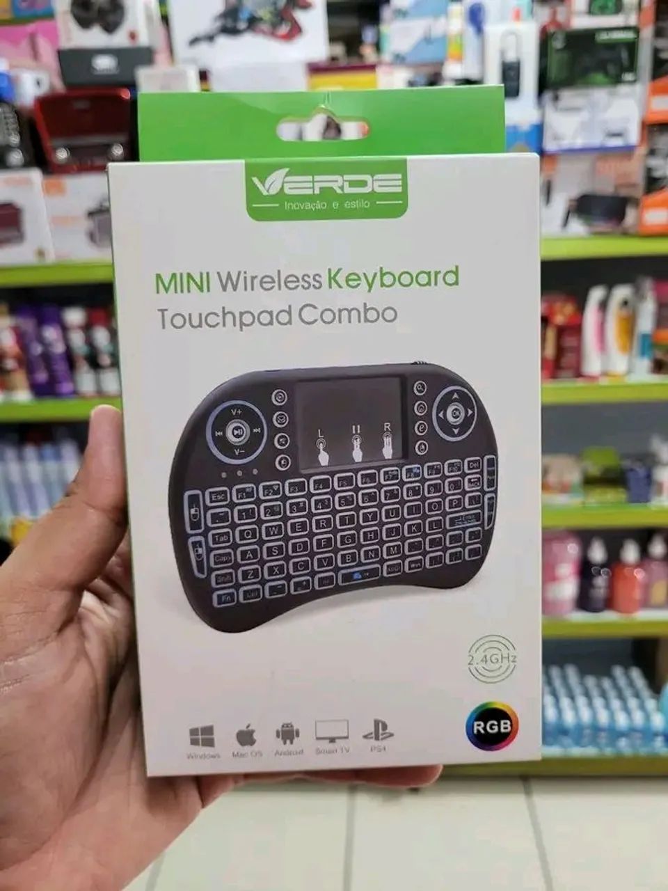 Mini Teclado Sem Fio Para TvBox Ou SmarTv - Foto 4