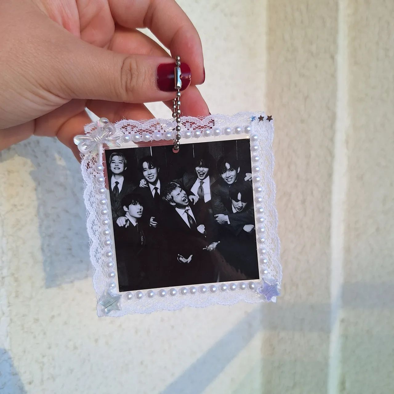 2 chaveiros plastificados e decorados bts fanmade