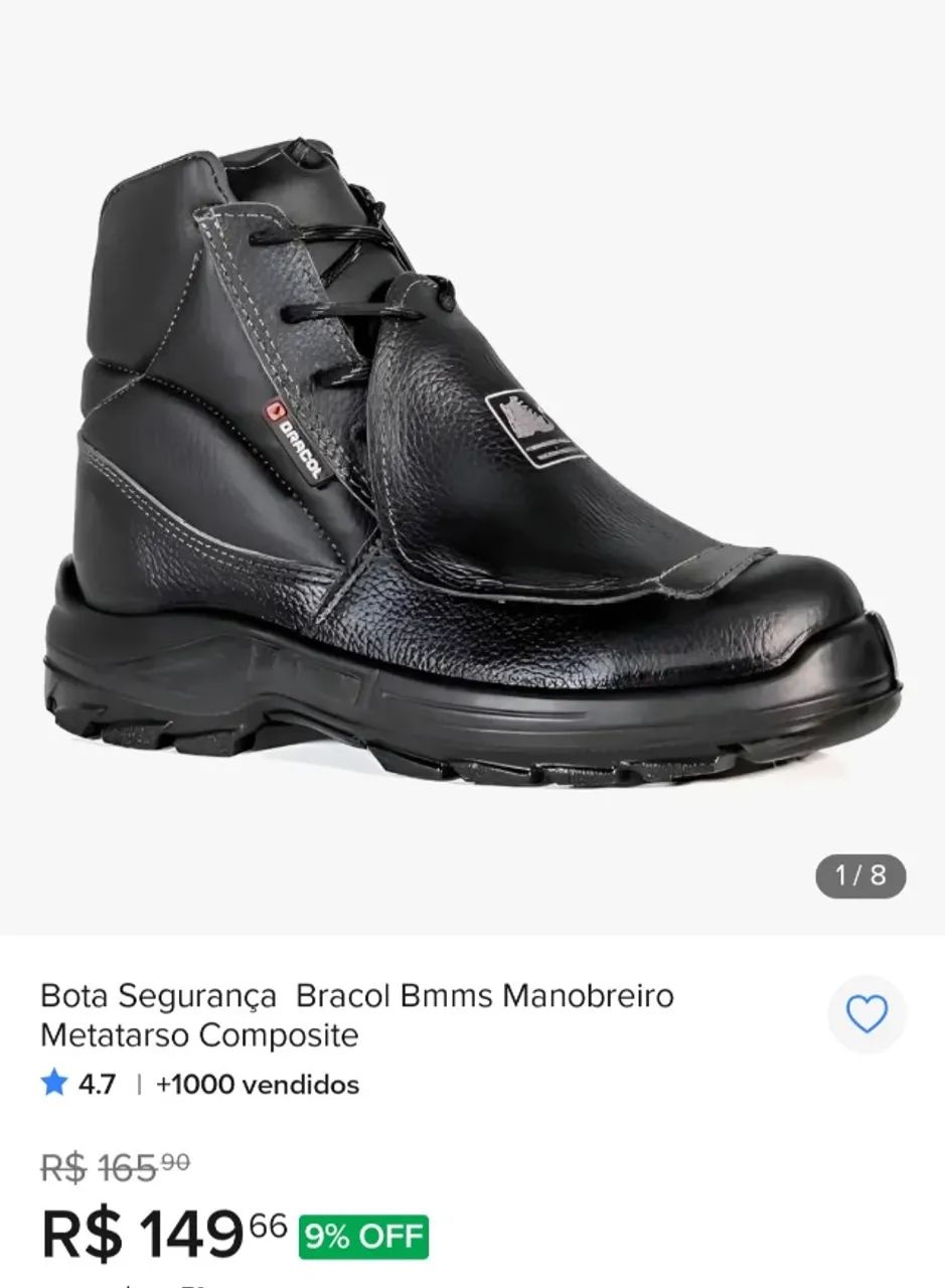 Bota metatarço,36,38,38,39