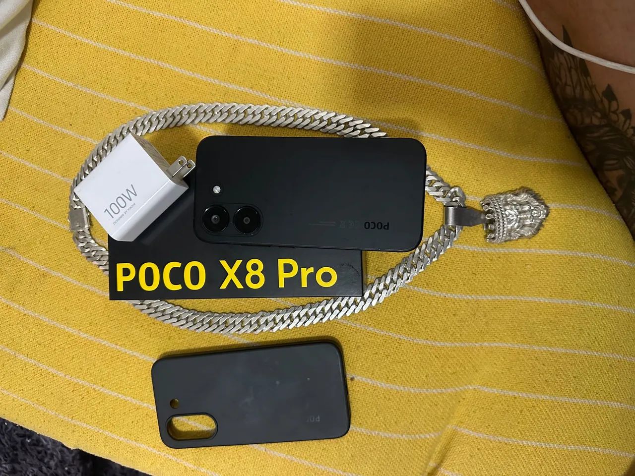 Poco x8 pro + corrente de prata - Foto 2