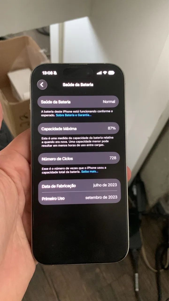 IPHONE 15 PRO 128GB NATURAL 87% BATERIA TODO ORIGINAL - Celulares