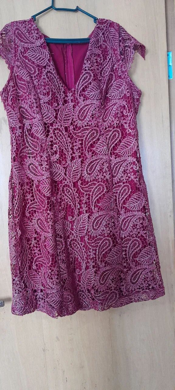 Vestido de renda marsala  - Foto 2