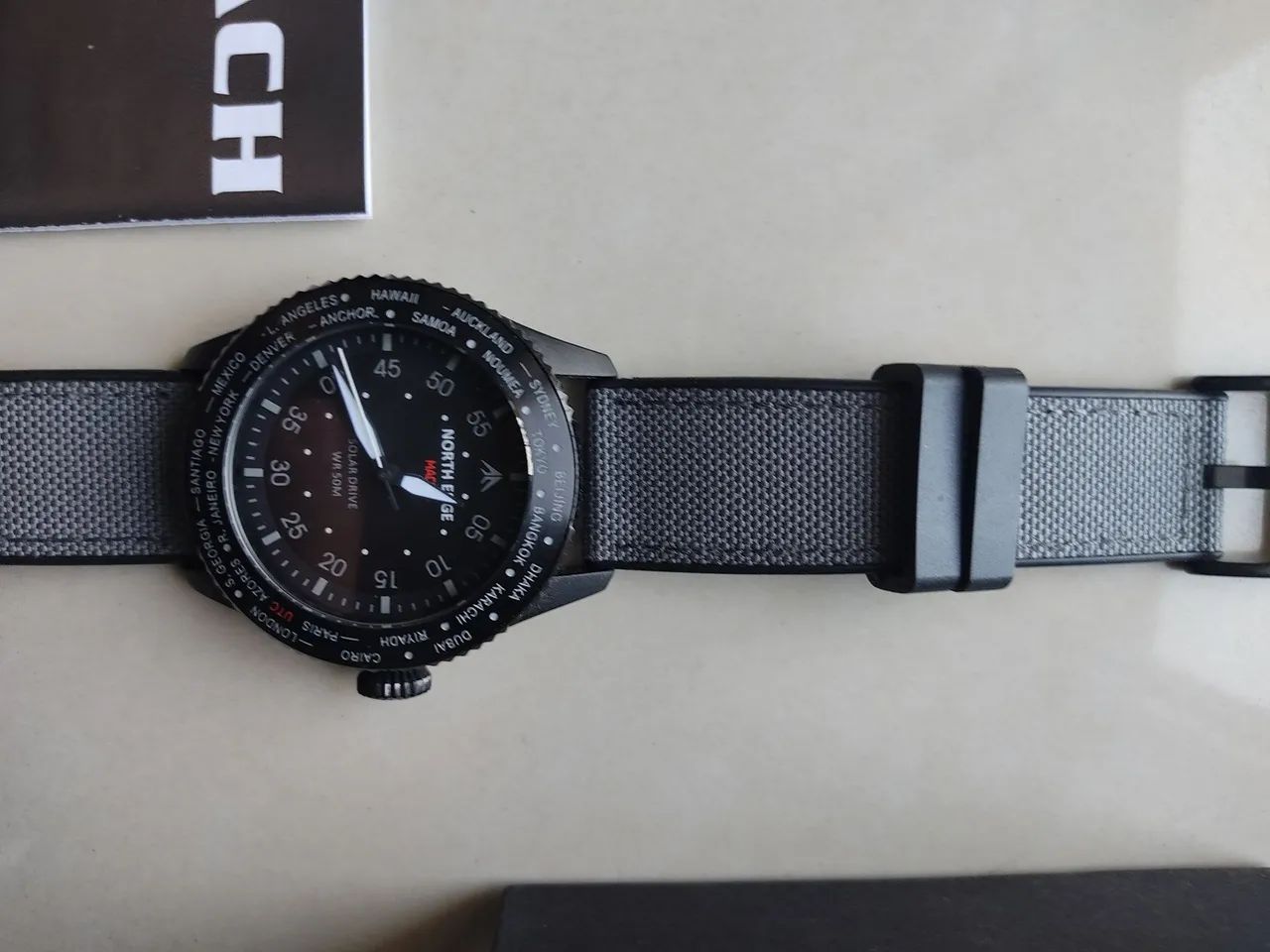 Relogio north edge mach aviador solar - Foto 4