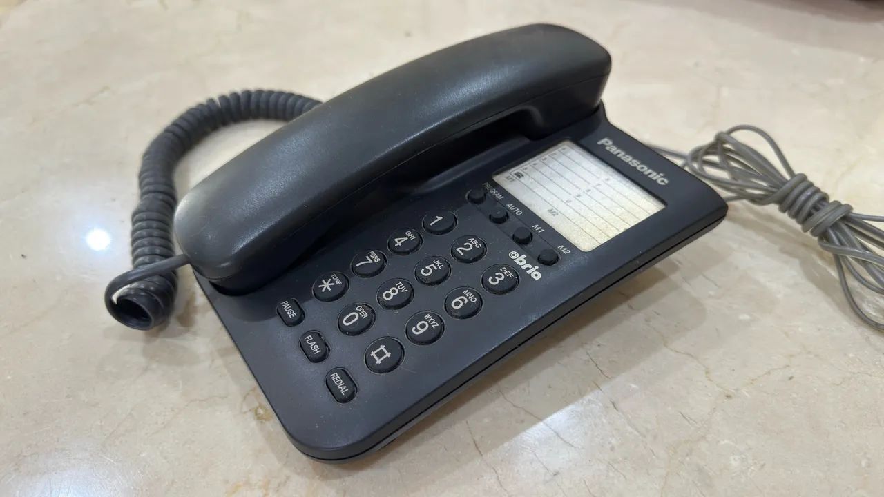 Telefone Fixo com Teclado Numérico Panasonic