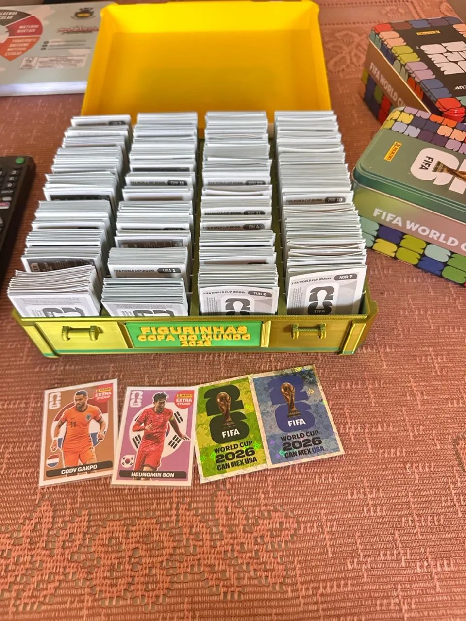 Lote 1.000 figurinhas da copa 2026 + Brinde 
