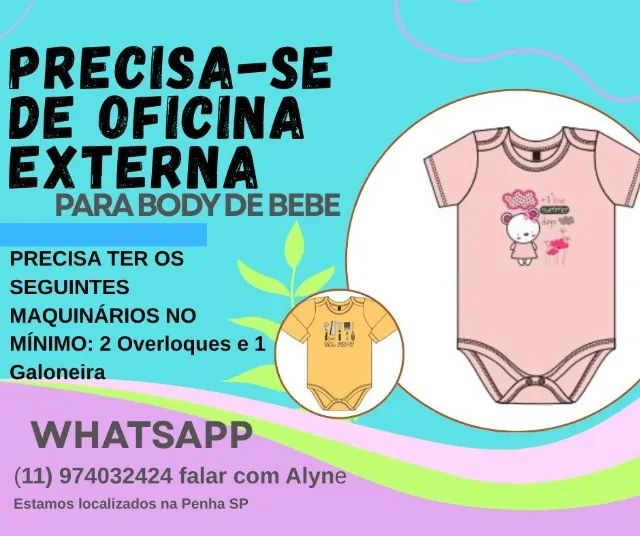 Serviço disponivel para Oficina de costura externa