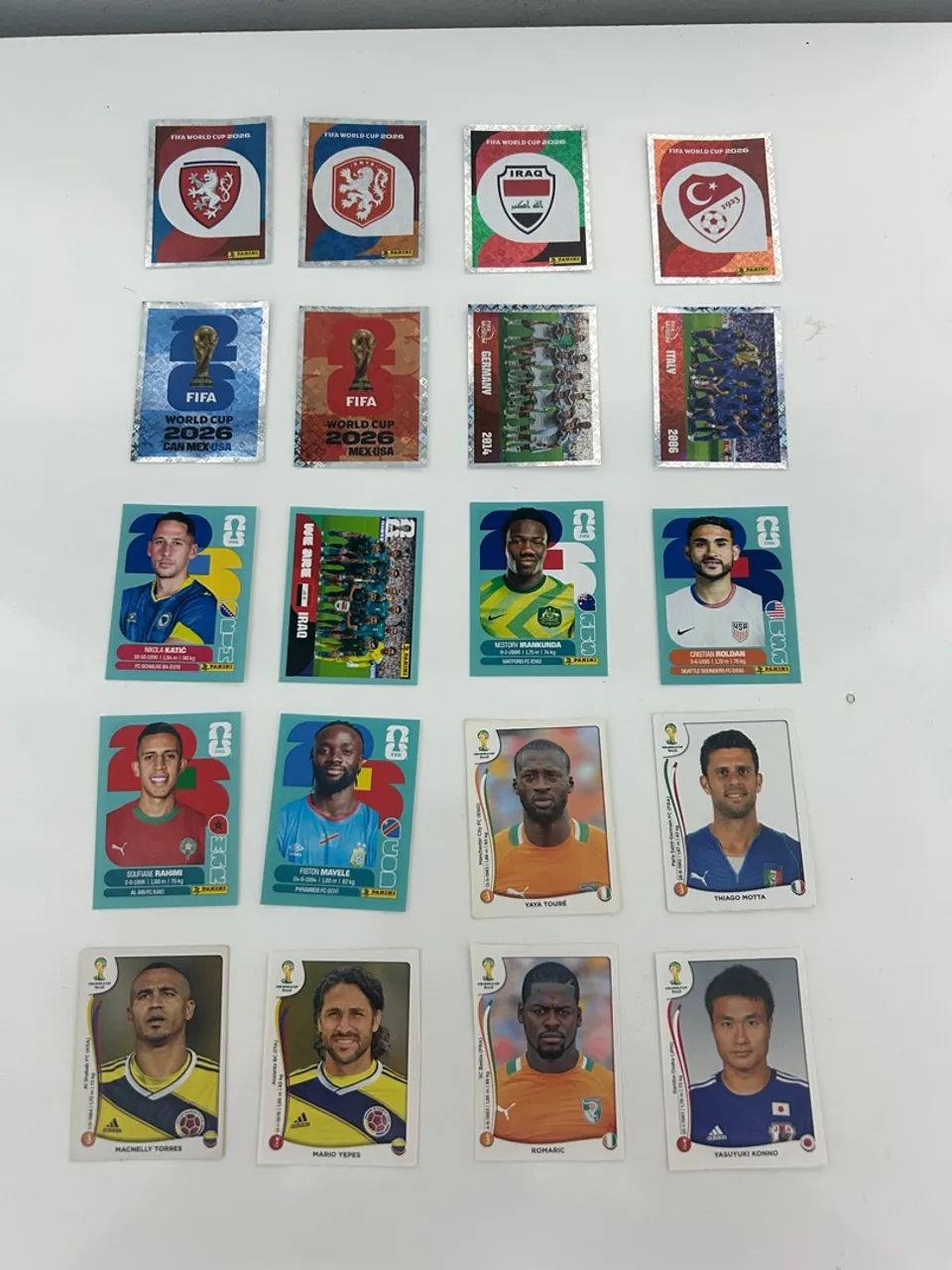 Lote de Figurinhas (Copa 2026 e Copa 2014)