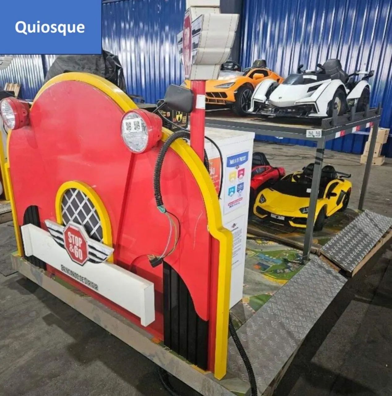 Quiosque completo de carrinhos elétricos 