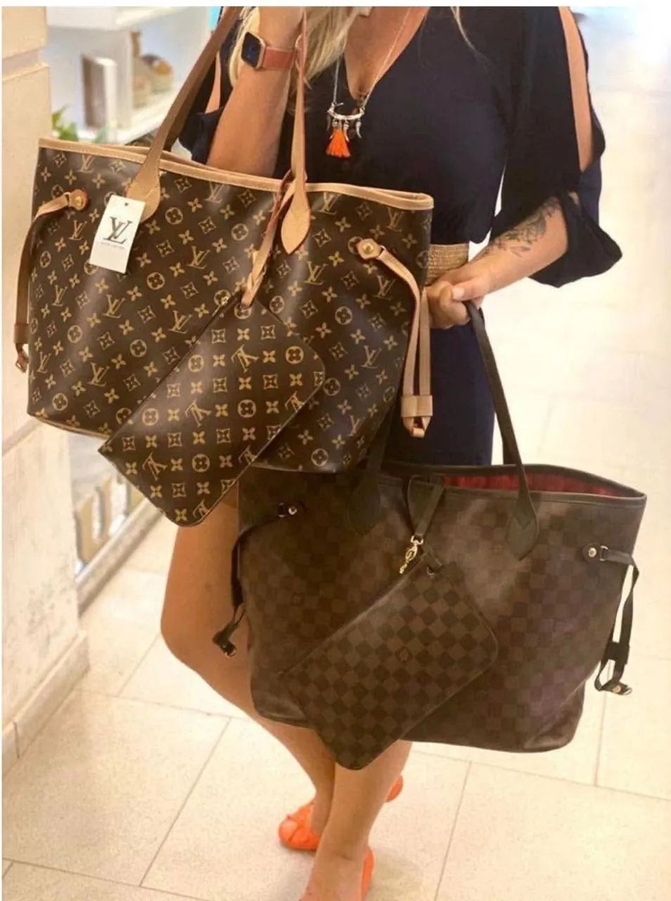 Bolsa estilo Neverfull ( LV) - Foto 4