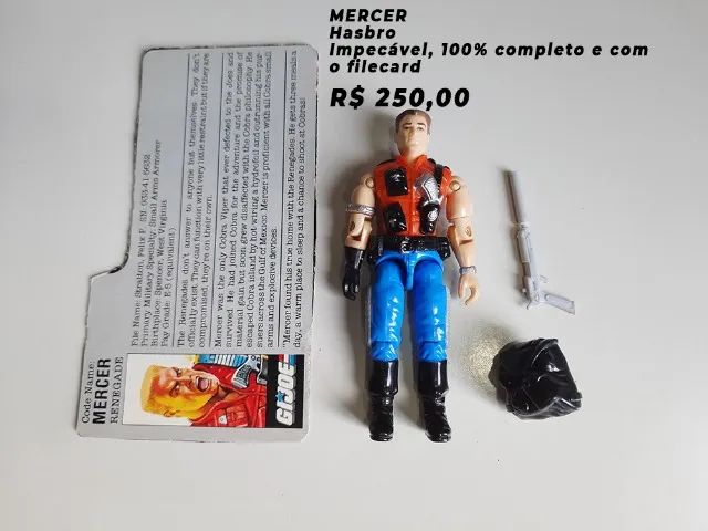 Comandos em Ação G.I. Joe Mercer v1 Hasbro