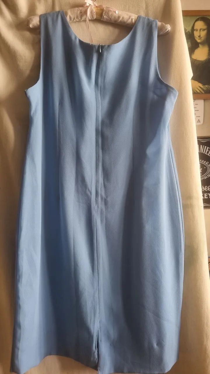 Vestido azul-claro tubiinho 46 - Foto 3