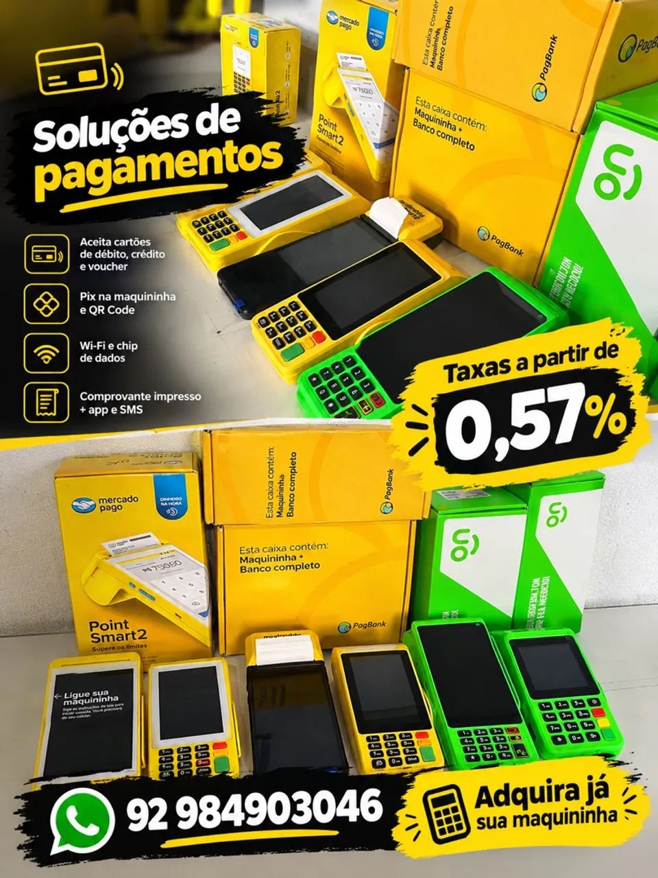 Máquina de cartões Manaus