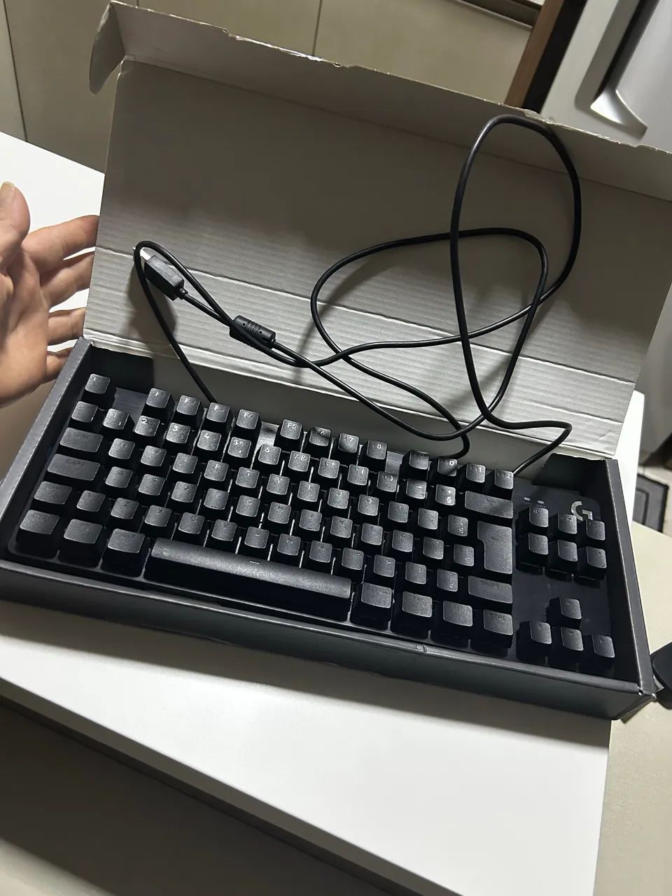 Teclado mecânico switch marrom