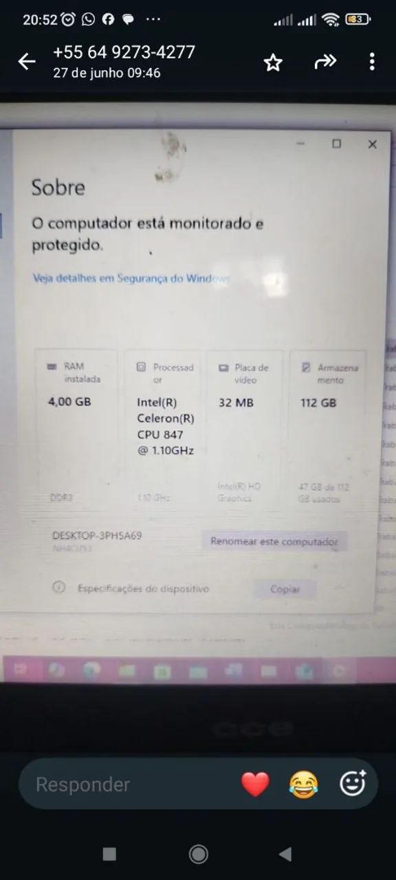 Vendo notebook 
