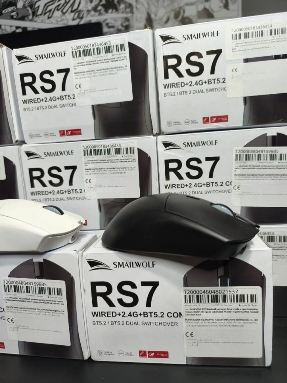 Mouse SEM FIO Gamer SmailWolf RS7 SENSOR PAW3311 LACRADO - Foto 3