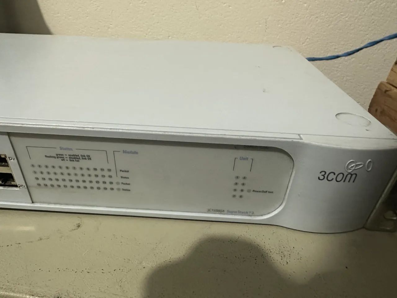 Switch 3Com SuperStack 3 3C16980A 24 Portas Usado - Foto 2