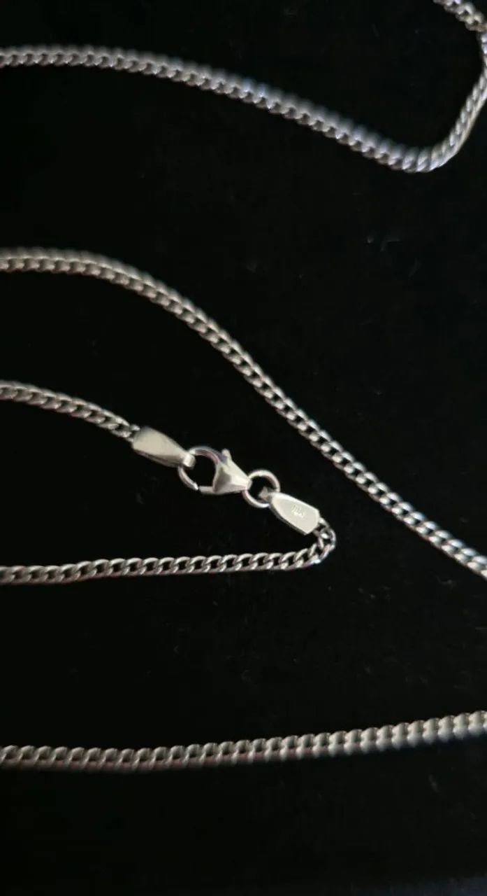 Cordão de ouro branco 18k  - Foto 3