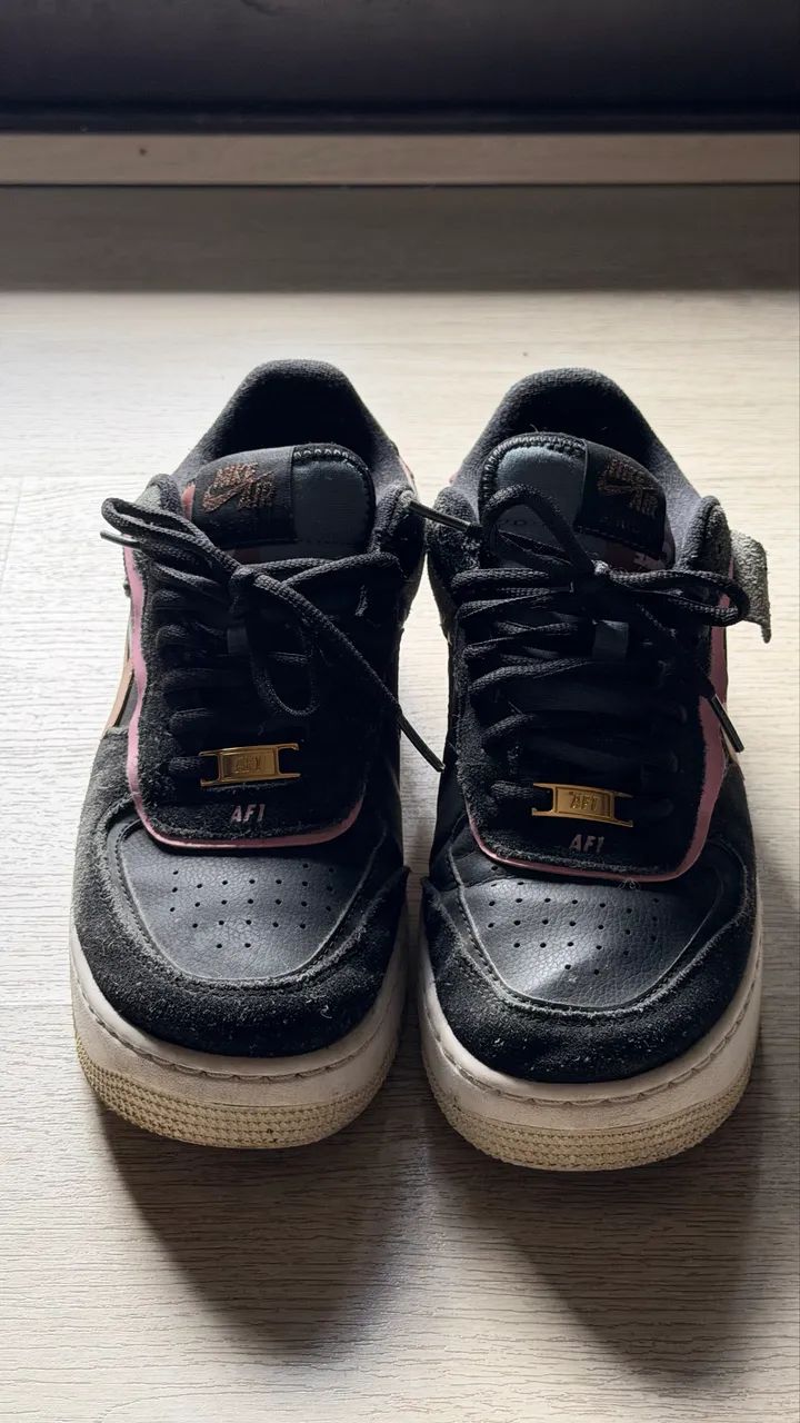 Tênis Air Force 1 Shadow Black/Pink - Foto 2