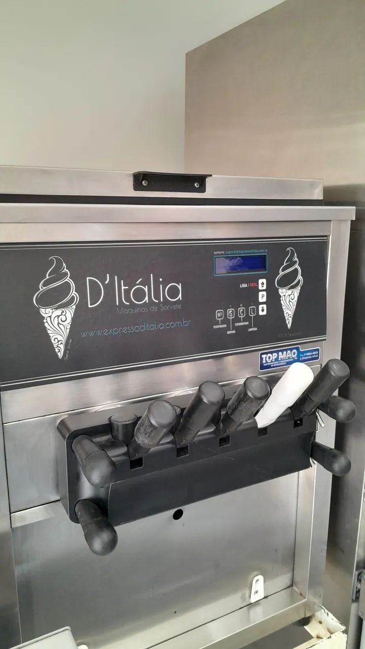 Maquina de sorvete expresso muito nova ! 5 sabores 2 missões e 3 PUROS  - Foto 3