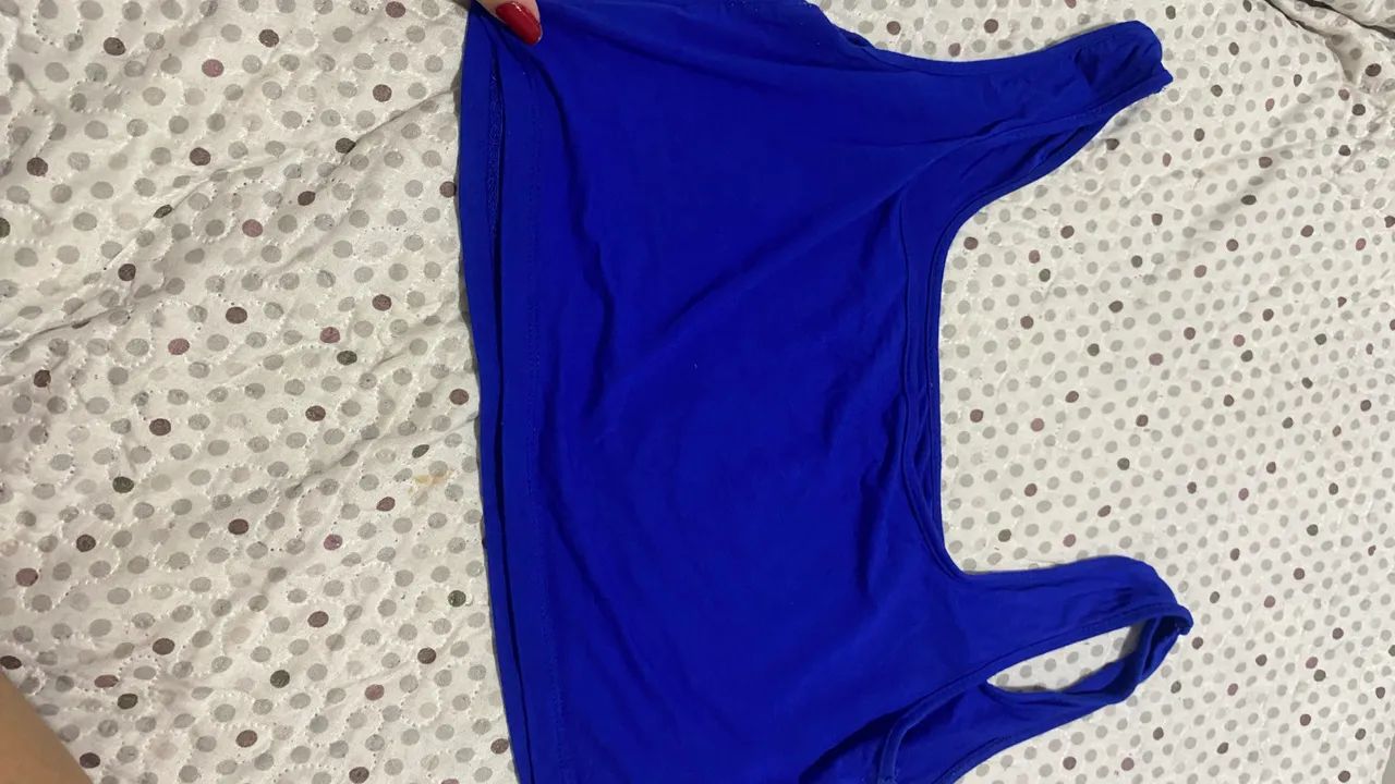 CROPREED SHEIN NOVO AZUL ROYAL - Foto 3