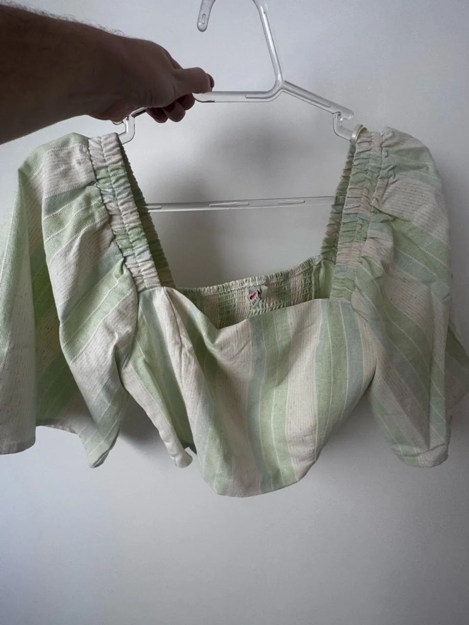 Blusinha cropped linho nova  - Foto 3