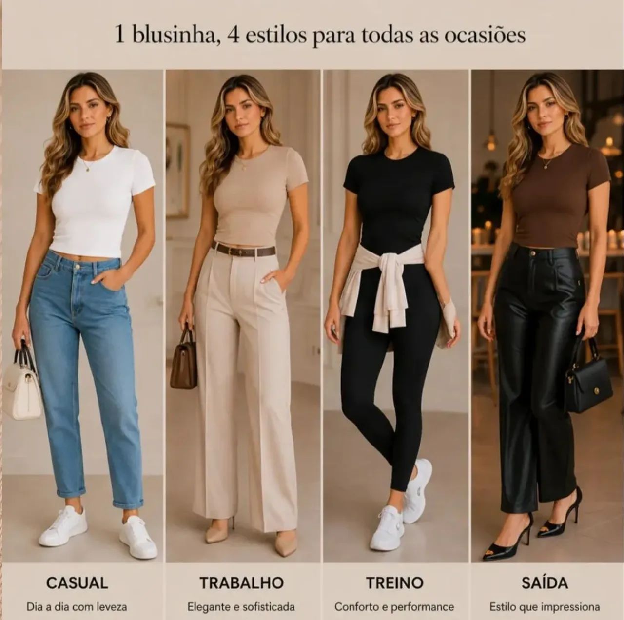 Camisa canelada feminina  - Foto 2