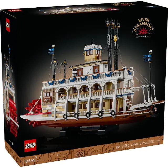 Lego® Ideas Barco Fluvial a Vapor 21356 (Lacrado)