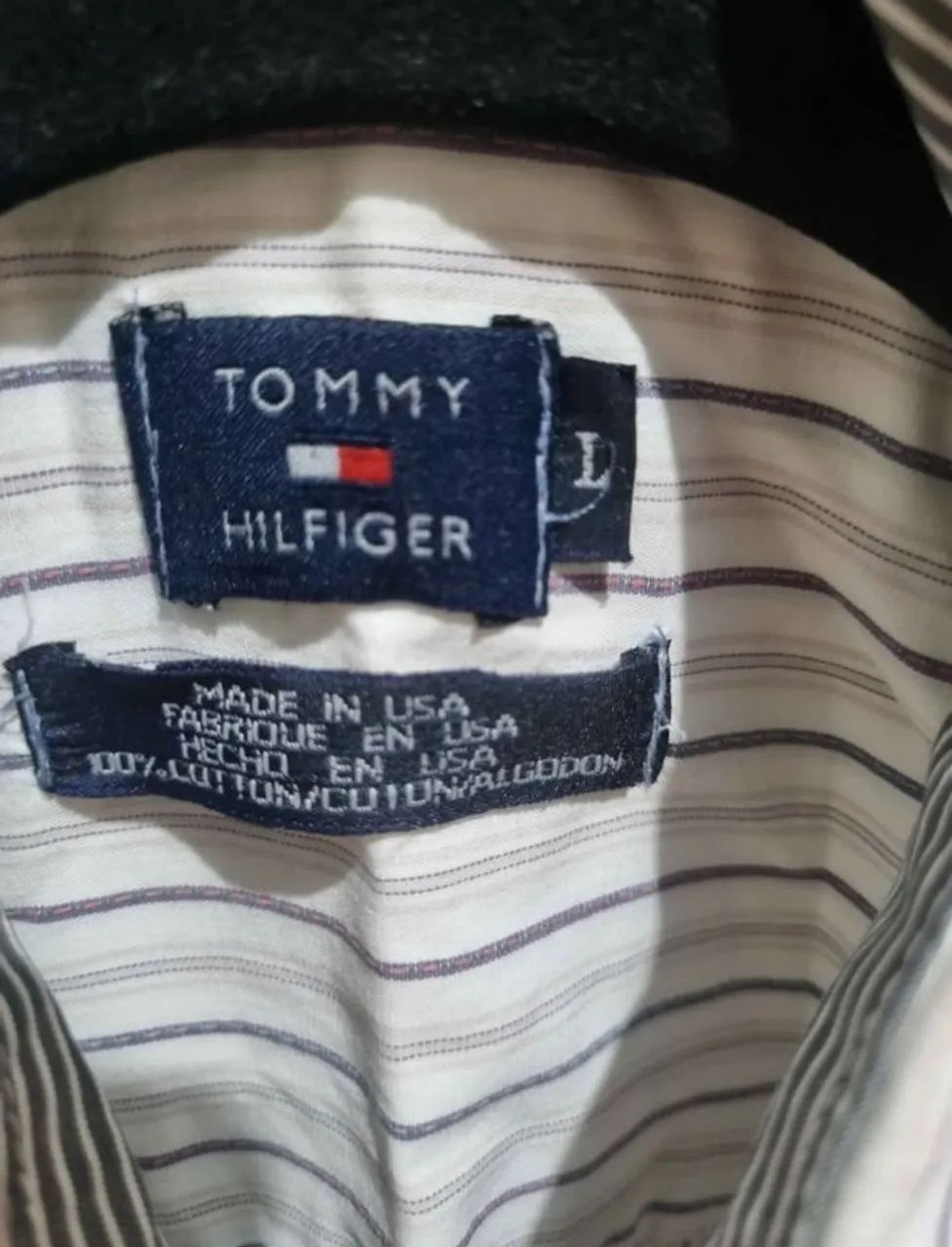 Camisa masculina Tommy Hilfiger listrada - Foto 3