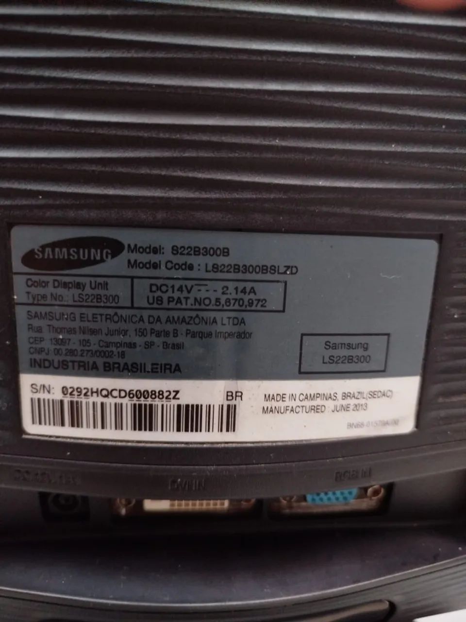 Monitor 22 Polegadas Samsung Full Hd S22b300b - Foto 3