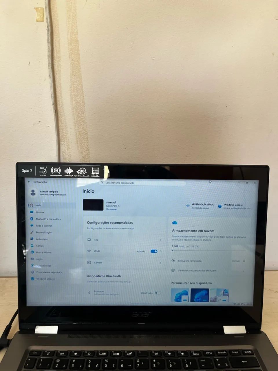 Notebook acer spin 3 314-51 - Foto 4