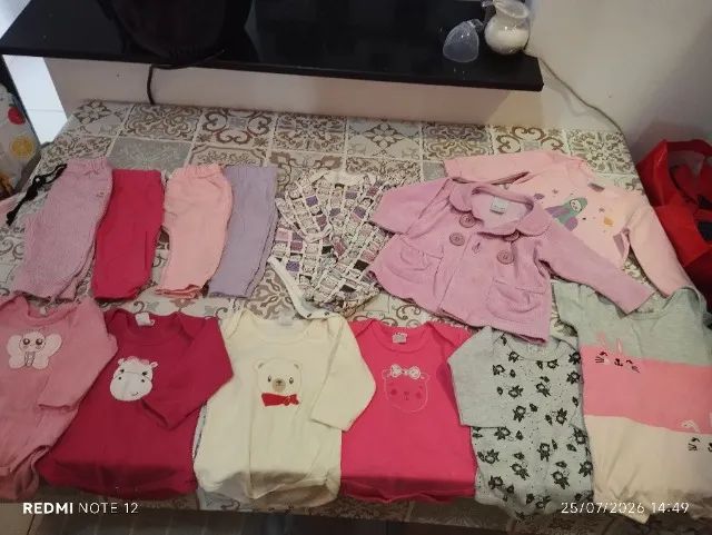 Lote roupa menina bebe