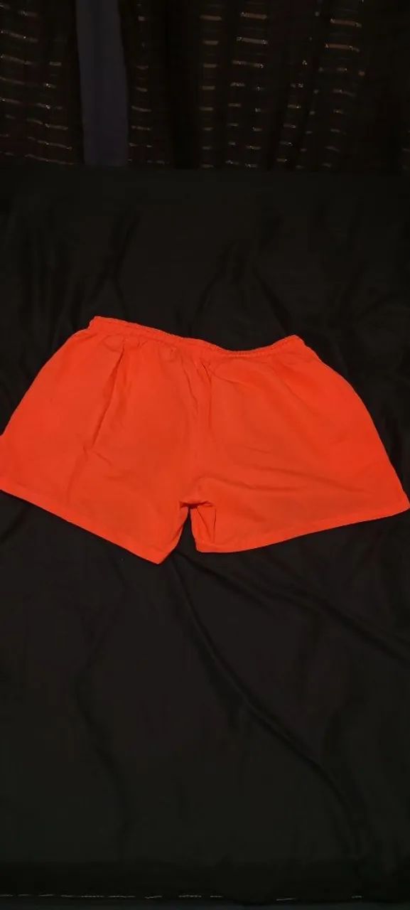 Short Tactel laranja neon - Foto 2