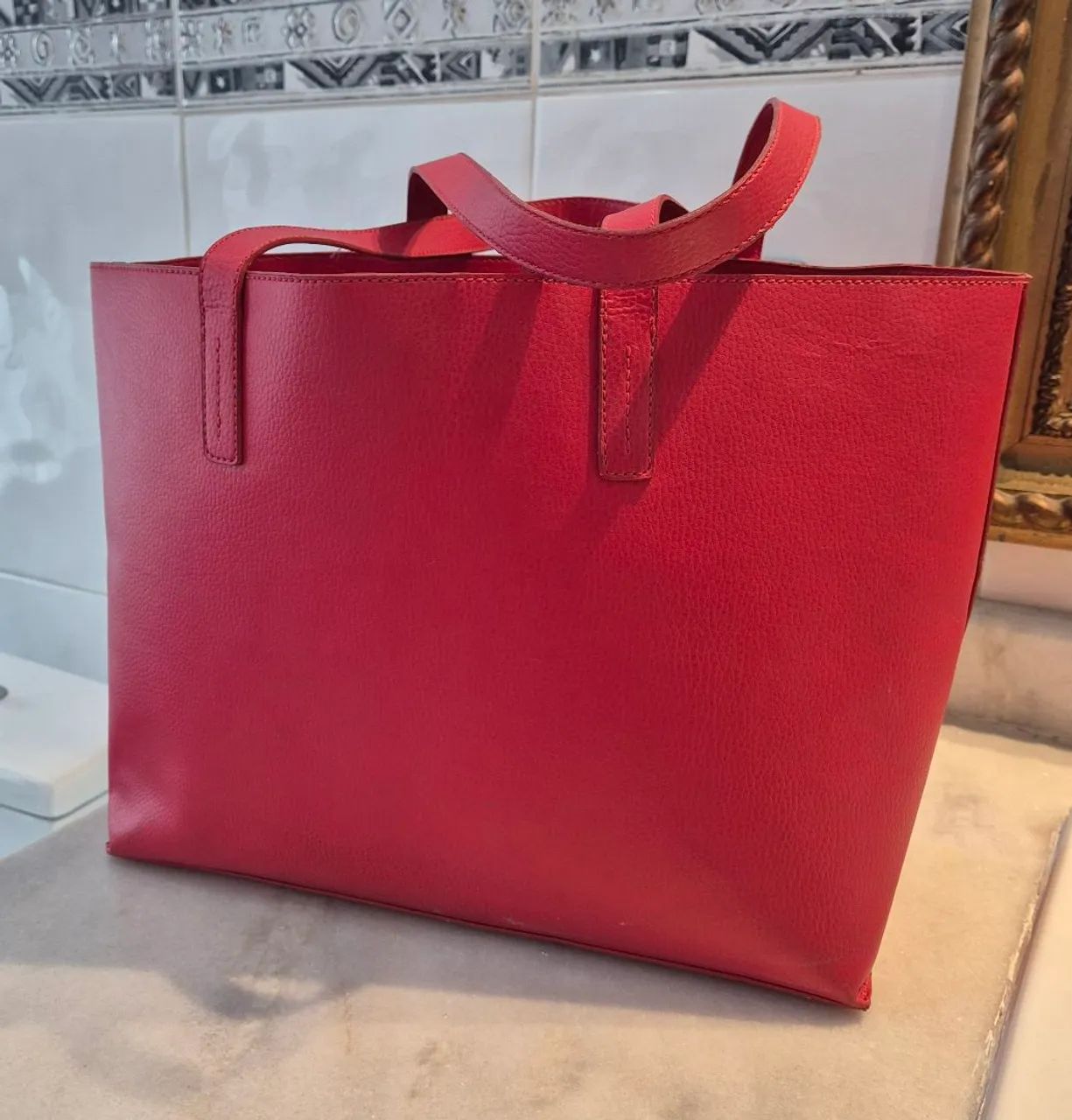 Bolsa de couro Arezzo cor Rubi - Foto 2