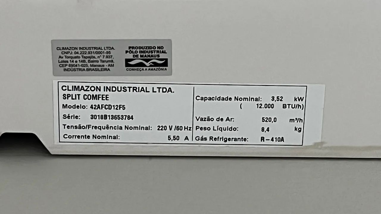 Ar Condicionado Split Hi Wall Comfee 12000 BTUs Frio 220V - Foto 3