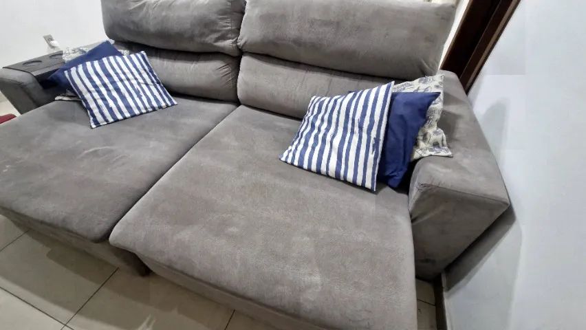 Sofá retrátil - Cinza - 2,50