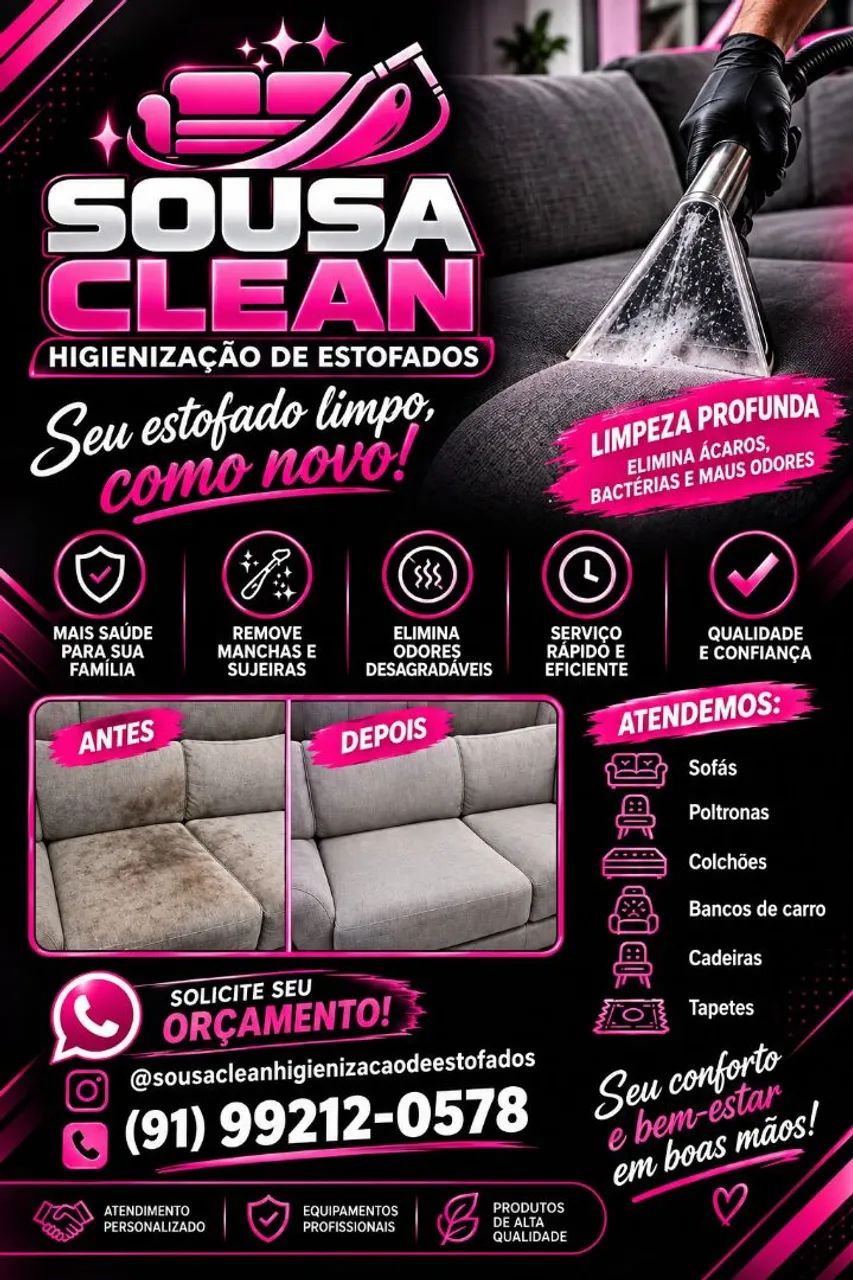 Limpeza de estofados 