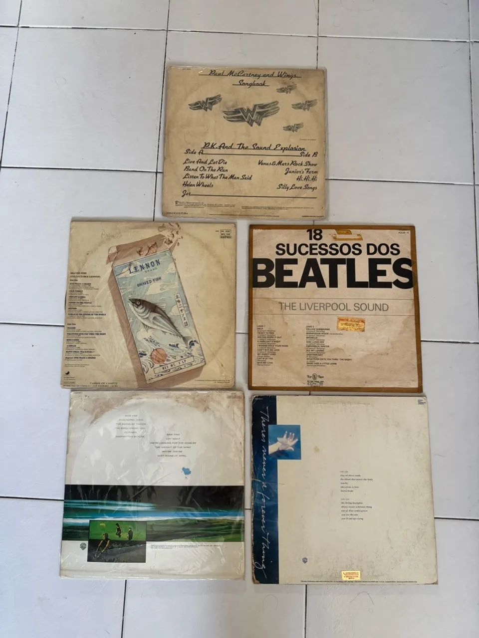 Lote 5 Discos Vinis - LP (Beatles e A-Ha) - Foto 2