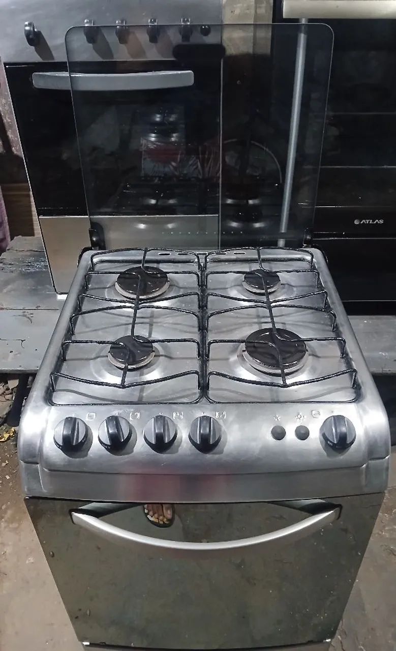 Fogões esmaltec e Electrolux inox de 4 bocas todo funcionando em perfeito estado. - Foto 5
