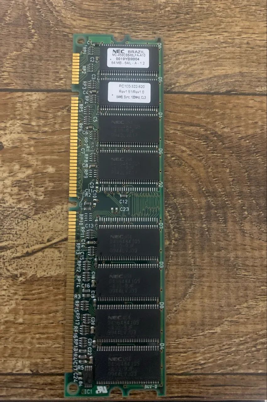 Memória 64 MB PC100 MHZ