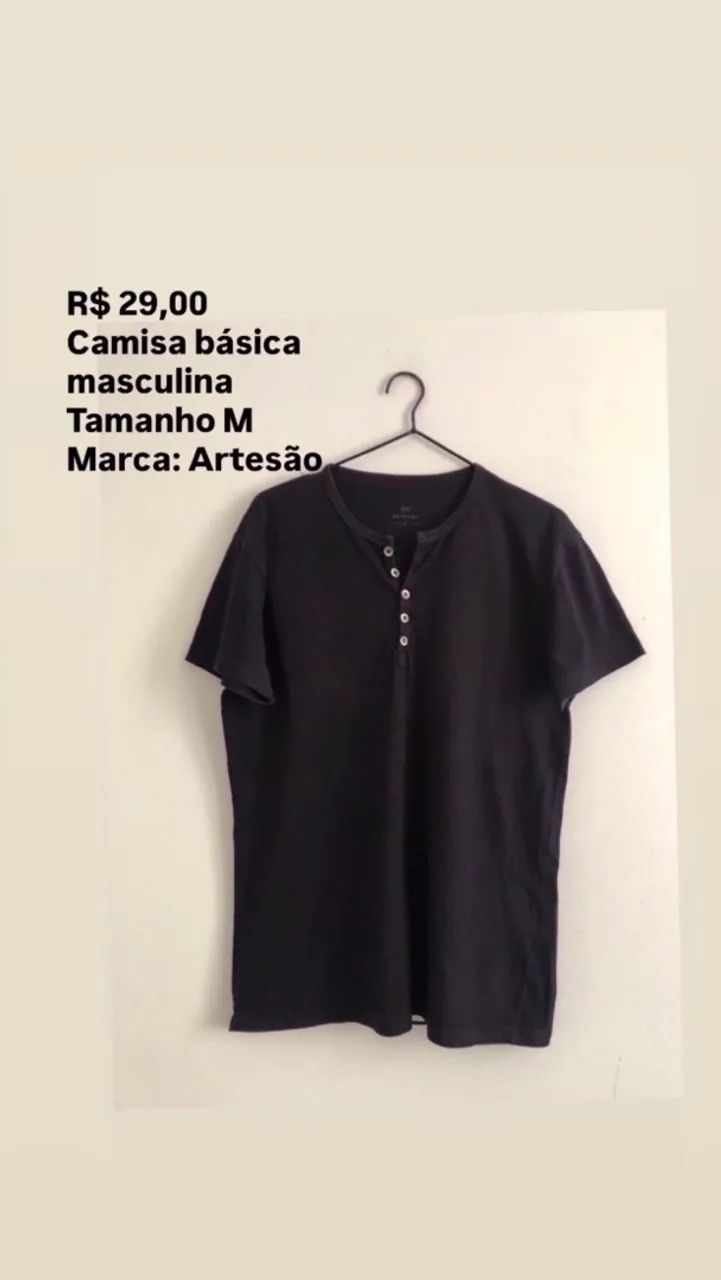 Camisa masculina M da Artesão - Foto 2