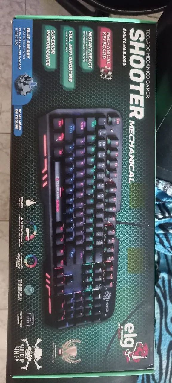 Teclado mecânico gamer iluminado elg - Foto 5