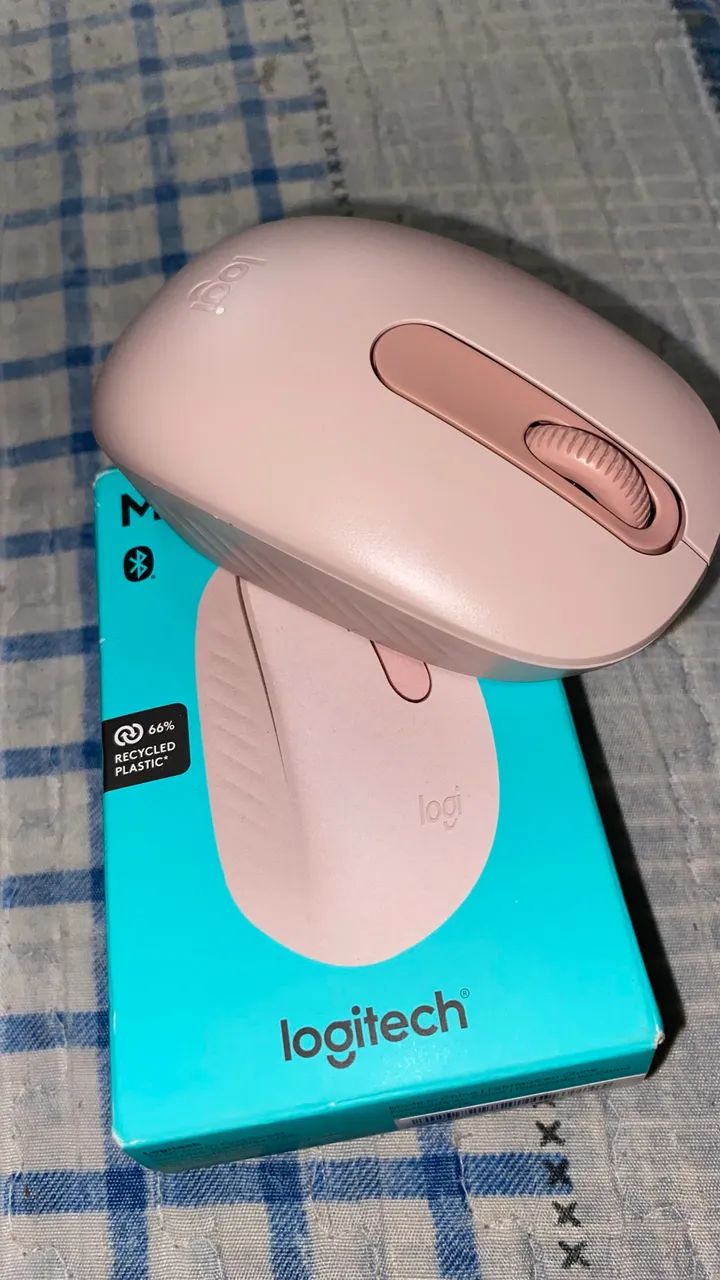 Teclado e mouse Bluetooth rosa, ótimos p/ estudos. Conecta celular, tablet e TV! ? - Foto 3