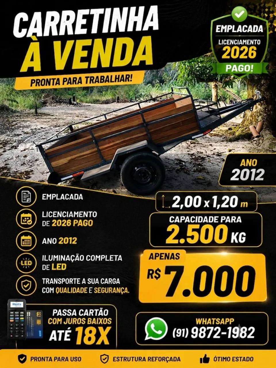 Carretinha de reboque