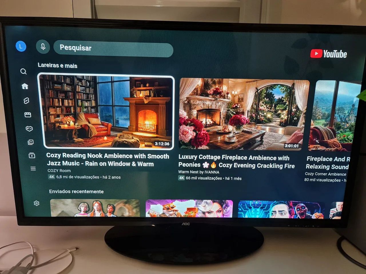 Televisão TV AOC 32 polegadas FullHD 1080p 60hz