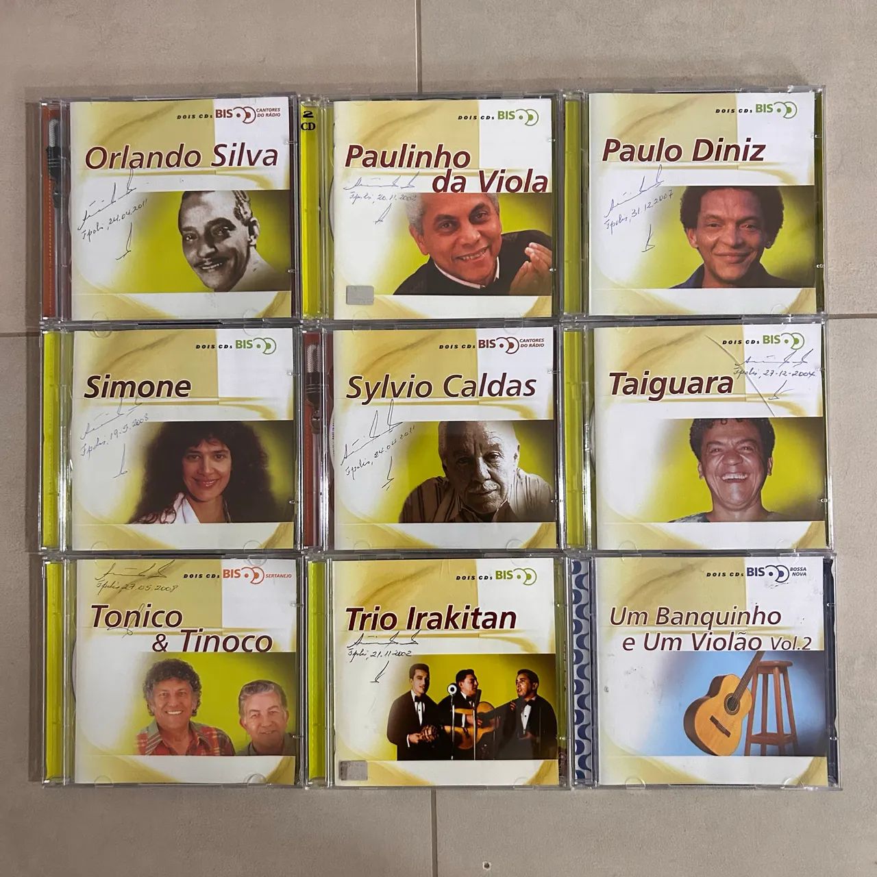 Combo 25 CDs Coleção Bis MPB, Bossa Nova e Cantores do Rádio (CDs