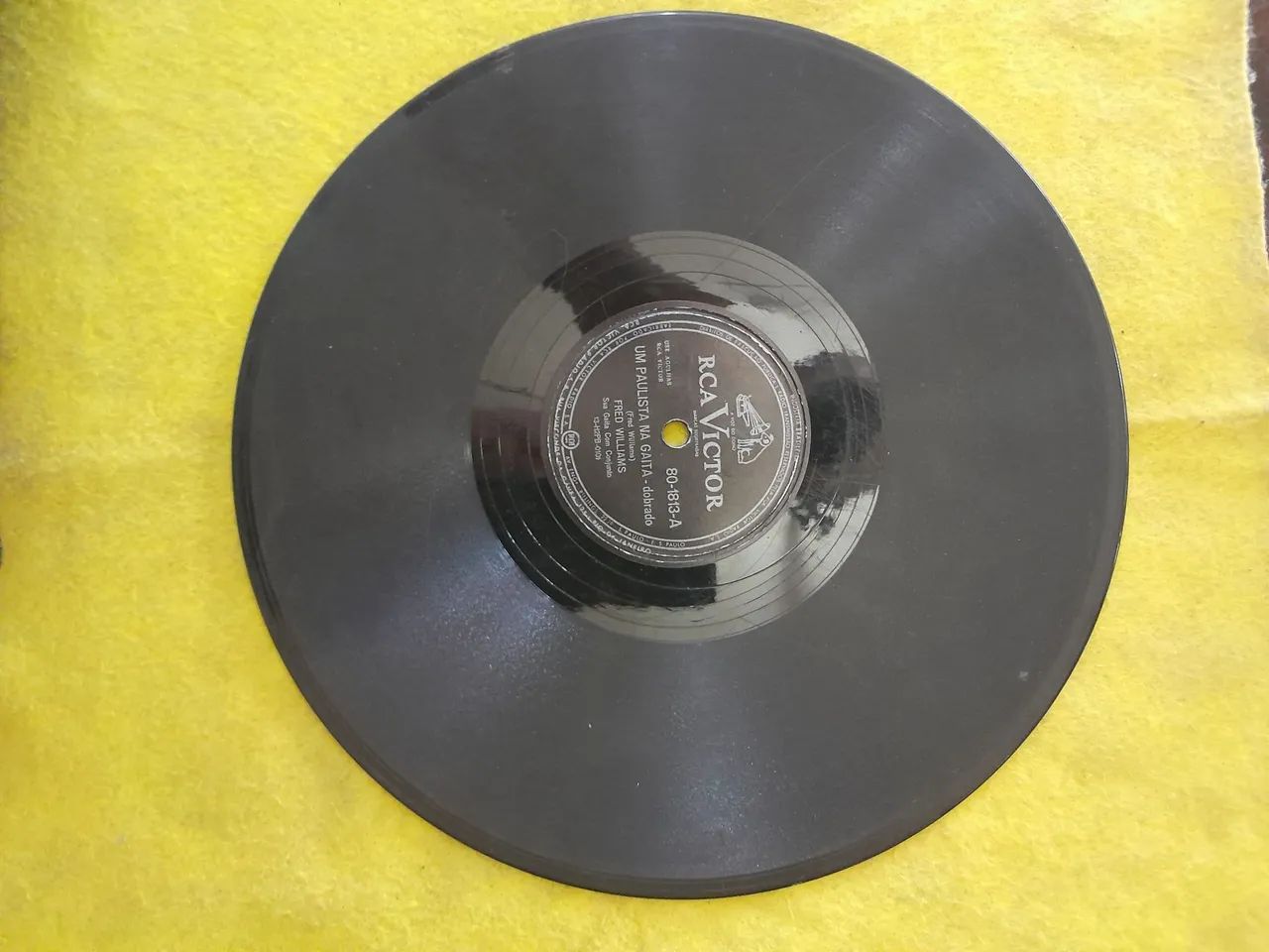 9 discos década 40 rotação 78 em goma laca. - Foto 5