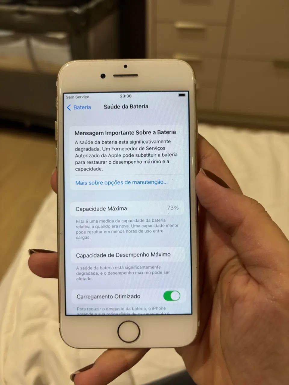     Apple iPhone 7 Gold 128GB - Desbloqueado - Bom Estado - Foto 3