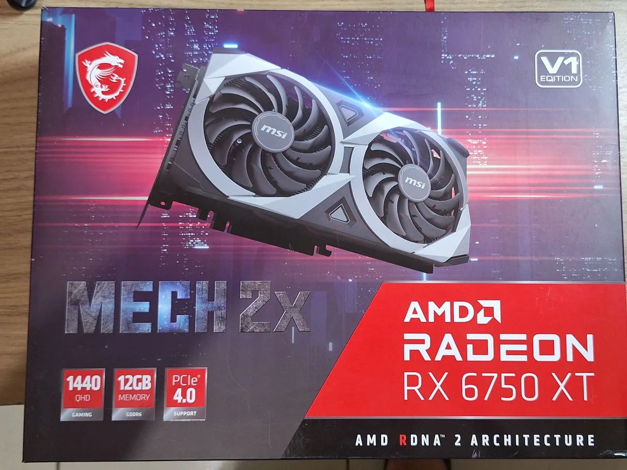 Placa de Vídeo MSI Radeon RX 6750 XT MECH 2X 12G V1, 12GB