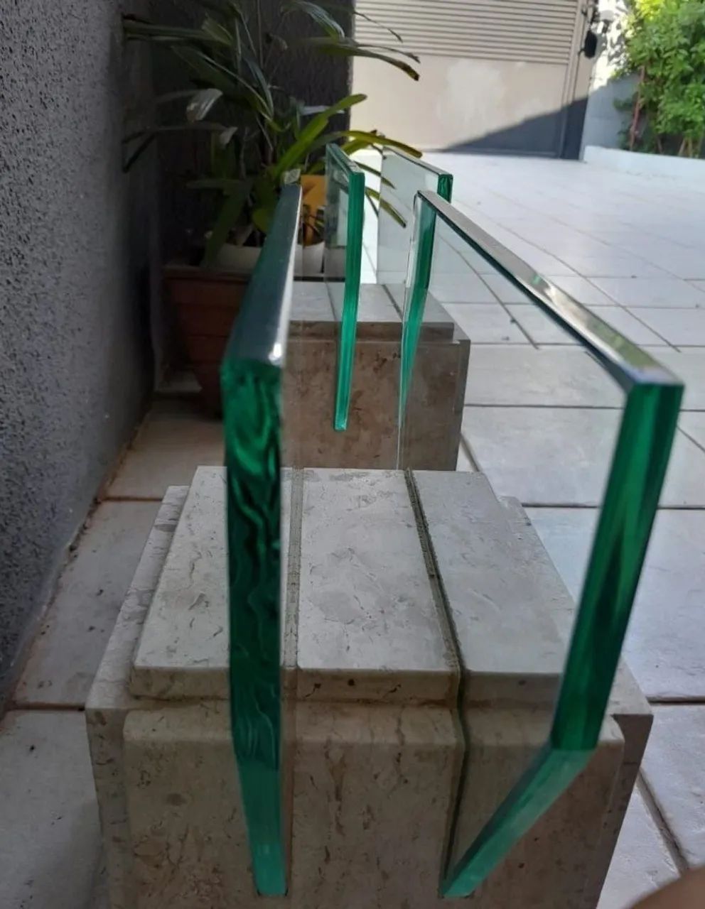 Pedestal para mesa de centro travertino  - Foto 3